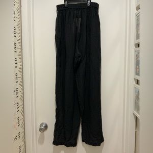 NWT Sheer blk pants